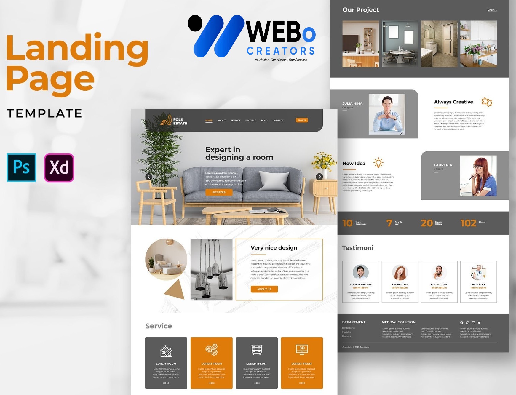 Creative Landing Page Designs, Themes, Graphic Elements for Toronto Businesses 2026