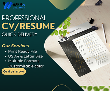 Elegant Resume Design Service, CV designs, CV writing in Toronto For Gain Job