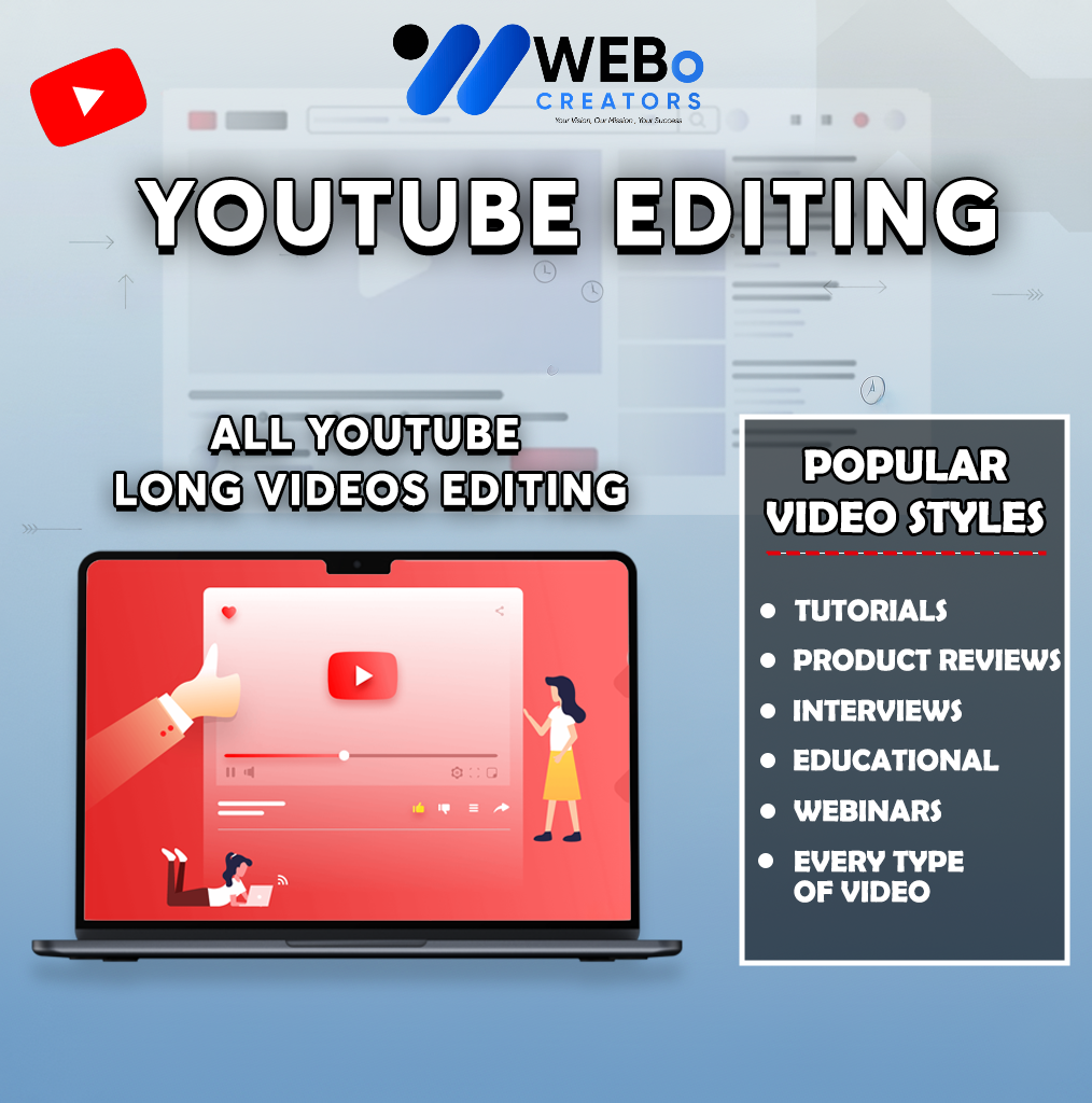 YouTube Video Editing Services at Affordable Cost - Hire Experienced YouTube Video Editors in Toronto